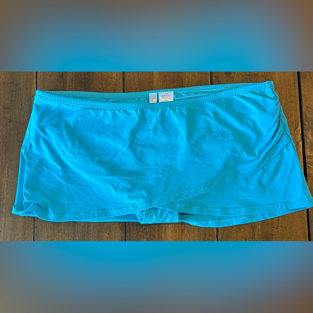 Anne Cole Turquoise Swim Skirt